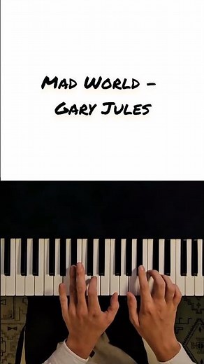 Gary Jules - Mad World piano tutorial