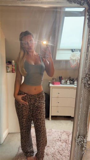 Cozy in Leopard Print PJs
