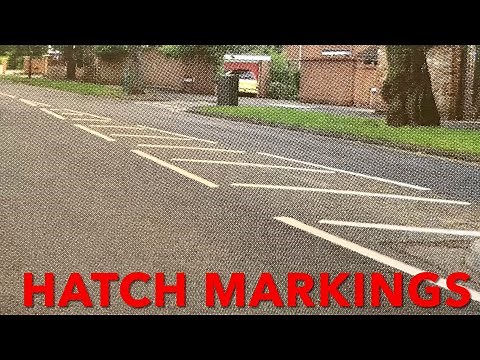 Hatch Markings and Chevron Markings with Broken/dotted or Solid borders.