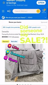 🤯😱💥 RUN!!! WALMART WEIGHTED BLANKET DEAL ✔️ find Glitch Mama on Facebook #glitchmama #walmartpartner #ad #sharingiscaring | Glitch Mama’s Deals and Codes