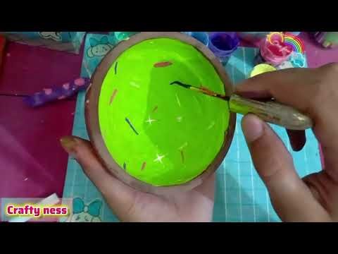 DIY Cute Mud Bowl Painting Ideas 🌸 | Easy Aesthetic Clay Art