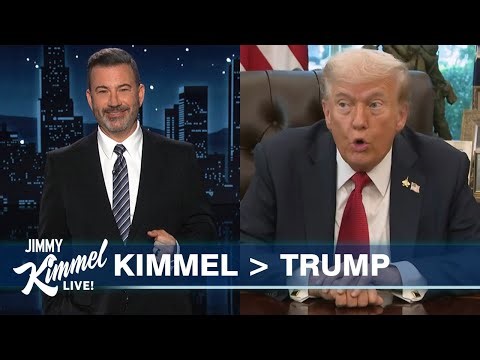 Jimmy Kimmel Celebrates Beating Trump in Approval Poll: 'You Know I Don't Like to Upset Him'