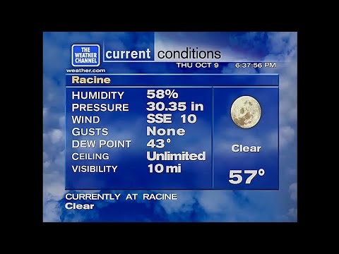 WeatherSTAR XL V2 - Racine, WI - (10/9/2025) @ 6:37 PM CDT (4K)