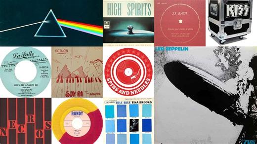 What was the most expensive vinyl record sold last month?