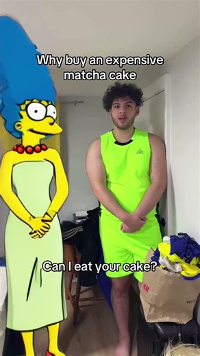 Why buy an expensive matcha cake #simpsons