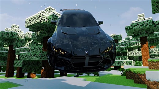Did I cook⁉️ #cgi #blender3d #unrealengine #bmwm4 #minecraft | blender 3d