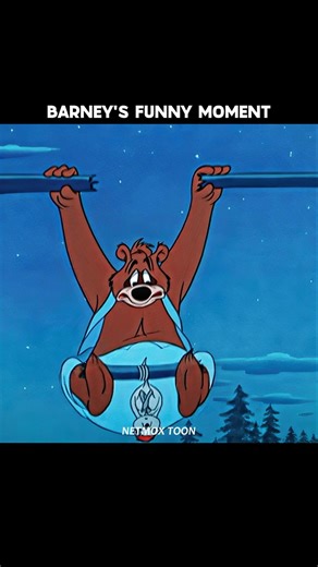 Barney Bear vs Possum 😂 #shorts #oldcartoonlogic #barneybear