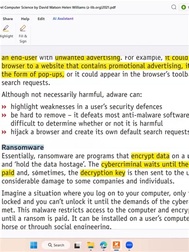 #IGCSE #CIE #CS #ComputerScience #IGCSE_CS_Chapter5 #Ransomware