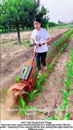 Preparing Soil with a Hand‑Held Micro Tiller – Furrows & Ridges Made Easy 🚜🌾