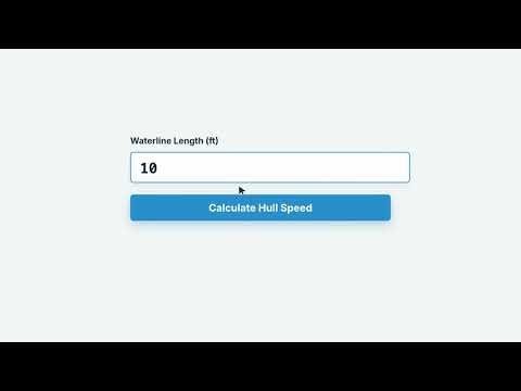 Boat Hull Speed Calculator — How to Use It | Engineering Tool