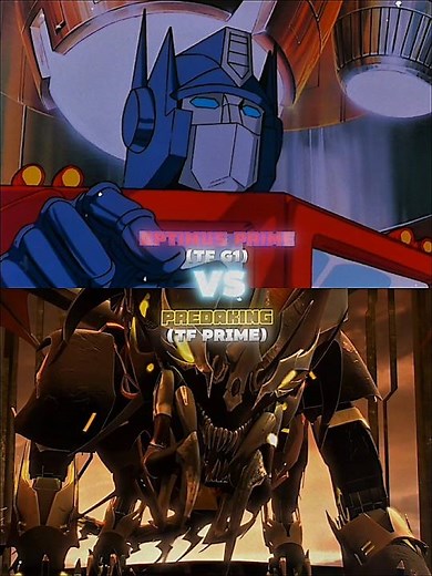 Optimus Prime(TF G1) vs Predaking(TFP) #transformers#shorts