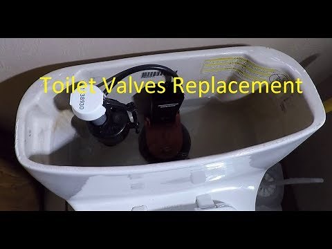 Replacing inlet and drain valves on Kohler One Piece Toilet