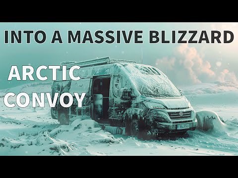 Riding Into a Massive Blizzard & Whiteout Snow Storm in Heavy Snowfall. Van Life Winter Camping.