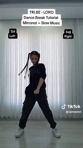 TRI.BE - LORO Dance Break Tutorial Mirrored Slow Music