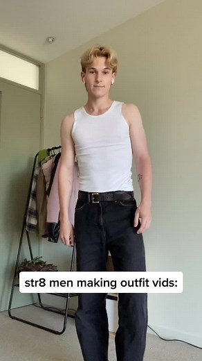 Str8 Men Outfit Vids: Dickies White Shirt Denim Jacket Combo