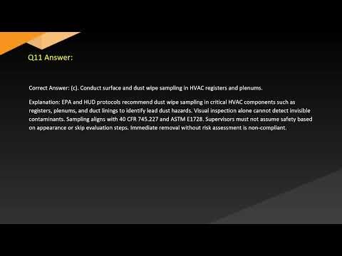 HVACR Certified Lead Abatement Supervisor HVACR LAS