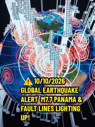 ⚠️ 10/10 GLOBAL EARTHQUAKE ALERT M7.7 PANAMA & FAULT LINES LIGHTING UP! 🌎 OCTOBER 10, 2026 — GLOBAL SEISMIC ACTIVITY UPDATE! Something worth paying close attention to is happening across Earth's tectonic boundaries, and tonight we're taking a closer look at the worldwide earthquake activity recorded by the USGS. 🚨 MAGNITUDE 7.7 — PANAMA EARTHQUAKE! On October 9, a powerful magnitude 7.7 earthquake struck southern Panama near Pitaloza Arriba at a depth of approximately 12.6 kilometers (7.8 mile