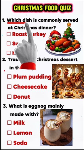 Christmas Food Quiz Challenge