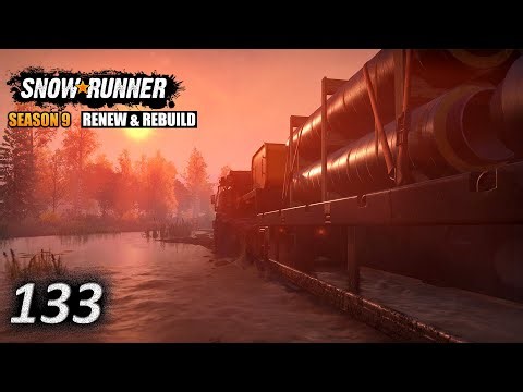 Timber For The Locals While Searching For Underground Fires - Snowrunner Season 9 - E133