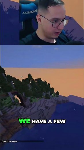 Minecraft Performance Test: Flying Through World in Spectator Mode #shorts