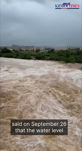 Sek Sak Multi-Purpose Dam water level reaches 57.80 meters