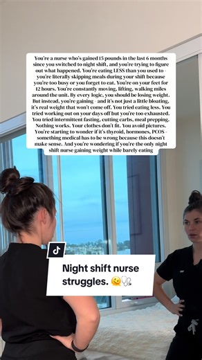 Want my complete Night Shift Meal Plan with exact macros, meal timing, and 20 grab-and-go meal ideas that actually work with your schedule? Comment “NIGHTS” & I’ll send you a message! Night Shift Eating Template: 🌙 Before Shift (5pm-6pm): Real meal with protein carbs (chicken bowl, pasta with meat sauce, burrito). This fuels your entire shift. ⏰ During Shift (12am-2am): Light meal or substantial snack - not skipping. Greek yogurt granola, protein bar fruit, turkey sandwich. Your metabolism need