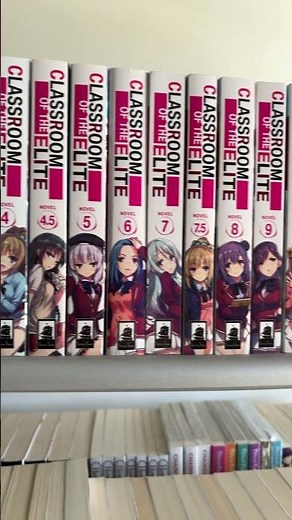 Classroom of the Elite light novel volumes collection.