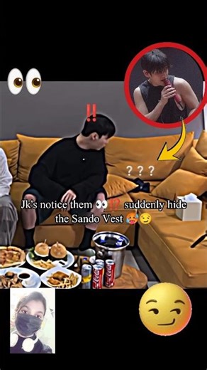 This is not a coincidence 🥵😏‼️jk's suddenly hide the Sando tae hubby's 🥲🤣🤣#taekook #shorts #vkook