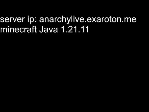 minecraft anarchy server live!