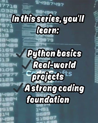 Learn Python from Scratch | Beginner Series 1 #learnpython #ai #coding #code #python #shorts #tech