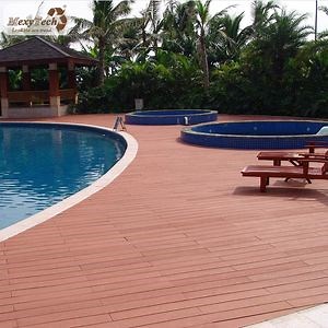 [Hot Item] Durable Outdoor Waterproof WPC Swimming Pool Composite Decking