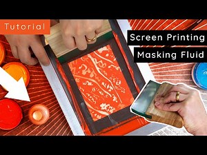 Screen Printing: How to use MASKING FLUID!