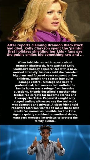 After reports claiming Brandon Blackstock had died, Kelly Clarkson spent the 'painful' first holiday