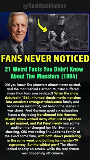 21 Weird Facts You Didn't Know About The Munsters (1964) #shorts
