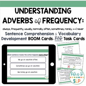 Vocabulary & Sentence Comprehension: Adverbs of Frequency | Speech Therapy