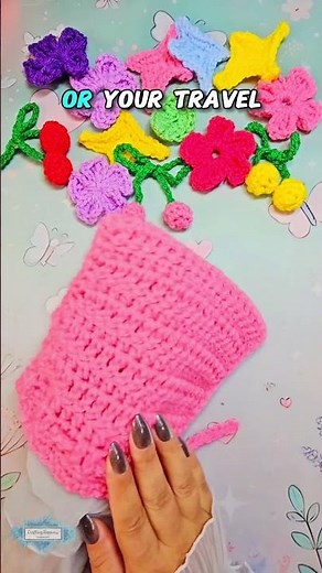 Make a Crochet Pouch for Your Hooks #crochet