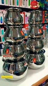 Premium Stainless Steel Pots for Modern Kitchens ✨ #luxuryceramics #kitchenware #aesthetic