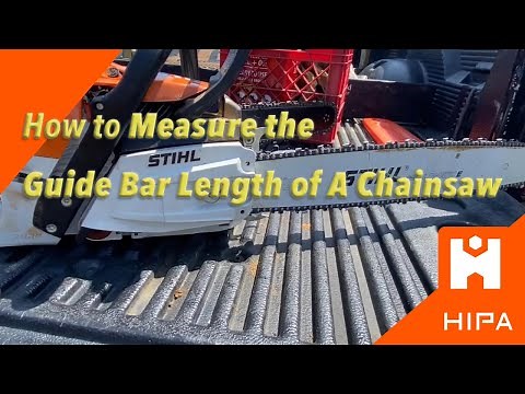 How to Measure Bar Length on a Chainsaw