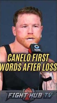 Canelo FIRST WORDS after heartbreaking loss to Crawford!