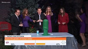 This morning Steve Spangler helped 9NEWS morning anchor Corey Rose reveal the gender of her baby! | 9NEWS (KUSA)