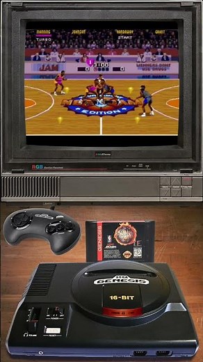 NBA JAM Tournament Edition 1994 - Sega Genesis - Retro Gaming #shorts #retrogaming #nbajam