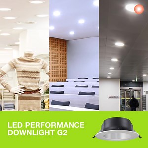 The LEDVANCE LED Performance Downlight G2 is a professional downlight...