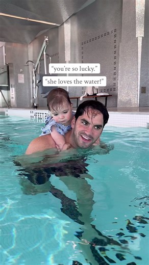 Raising a daughter who loves the water as much as I do was always a top priority, so finding new ways to set my kid up for success was important for me. Moments in the pool with our kids are the ultimate 1-on-1 time. They're centered around play and learning, completely uninterrupted by technology or the distractions of daily life. Focused on supervision & support from their parents, and not floatation devices. To get there, I made sure she was exposed to water early and often, starting right in