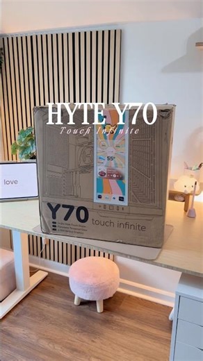Your Dream PC setup starts here-Unboxing the HYTE Y70 Infinite Touch in white🧸☁️ #pcgaming #pc