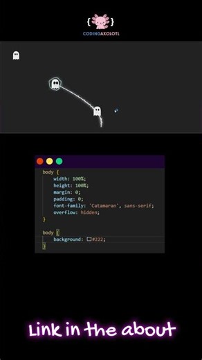 Ghost Hunter Game with HTML, CSS & JS #shorts #codingaxolotl