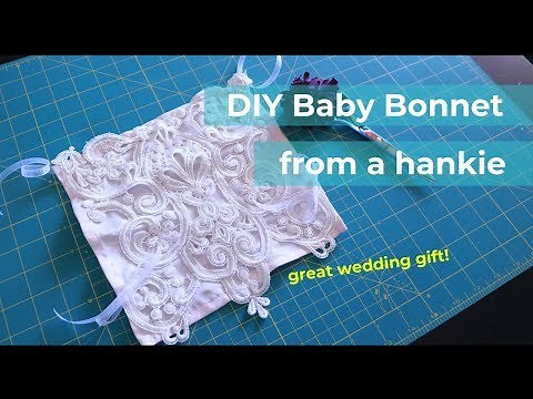 DIY Baby Bonnet - from a handkerchief