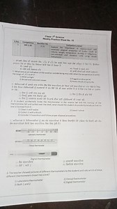 Class- 7 ^ { \text {th } } Science Weekly Practice Sheet No. 10... | Filo