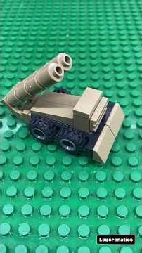 LEGO Custom Micro-Scale Model Of A Military Multiple Rocket Launcher
