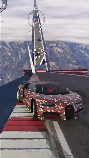 GTA 5 Insane Car Stunts | Mega Ramp Challenge & Epic Jumps 🔥 #carstunt#gta5 #carstuntrace