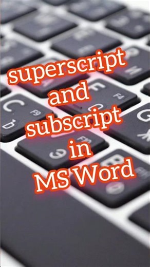 सुपरस्क्रिप्ट superscript and subscript in MS Word | #short #ytvideosshort #mswordtricks #mswordtips